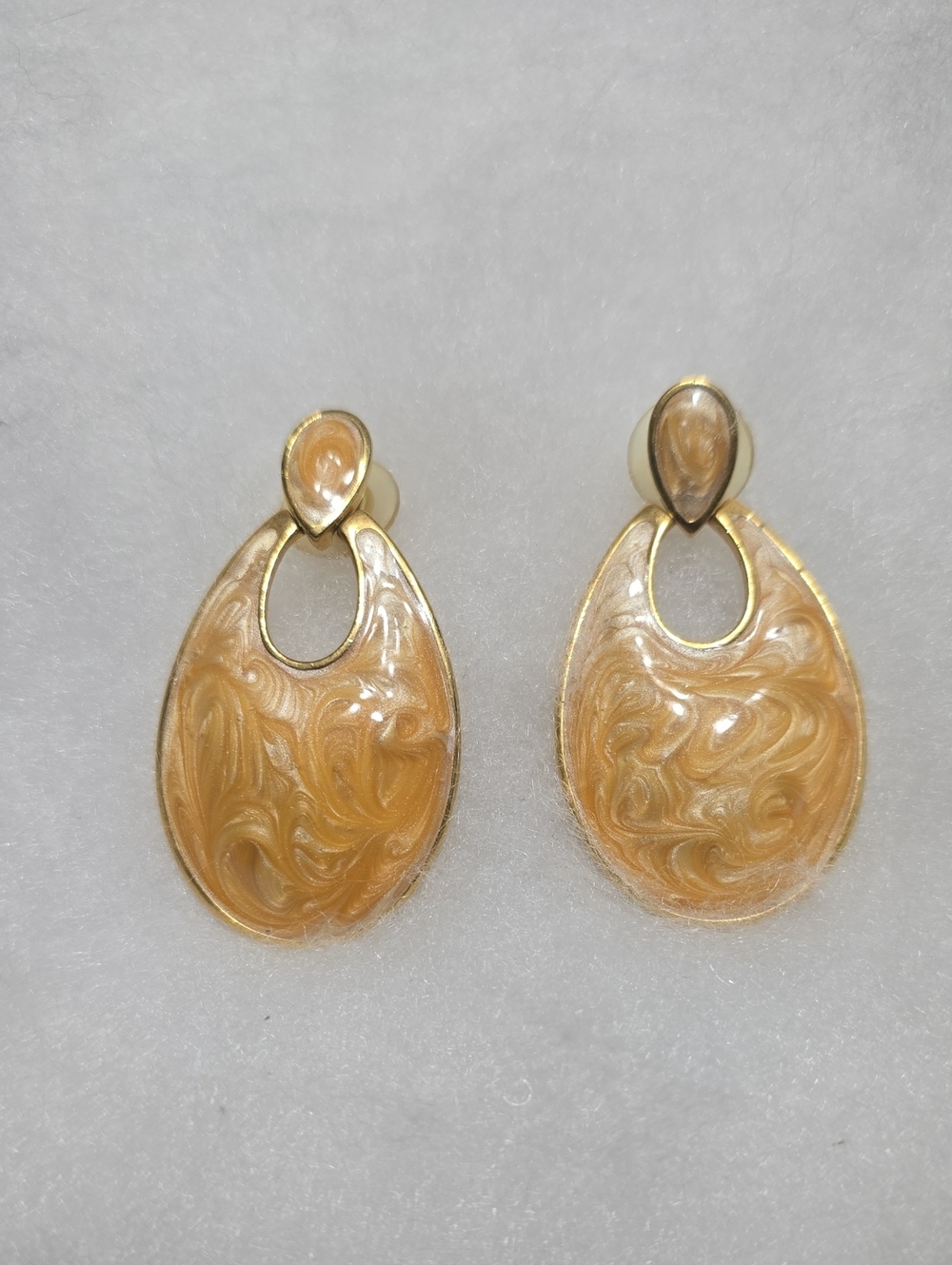 Vintage Napier Marble Earrings